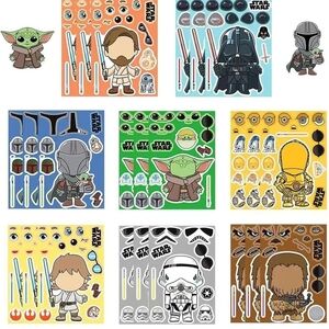 Star Wars 24 Sheets Make A Face Sticker Set - Multicolor